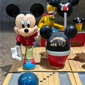 Disney Mickey’s all star lanes bowling set collectible figurines RARE